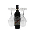 Factory Custom Acrylic High Stand Display Wine Glass Bottle Rack Holder